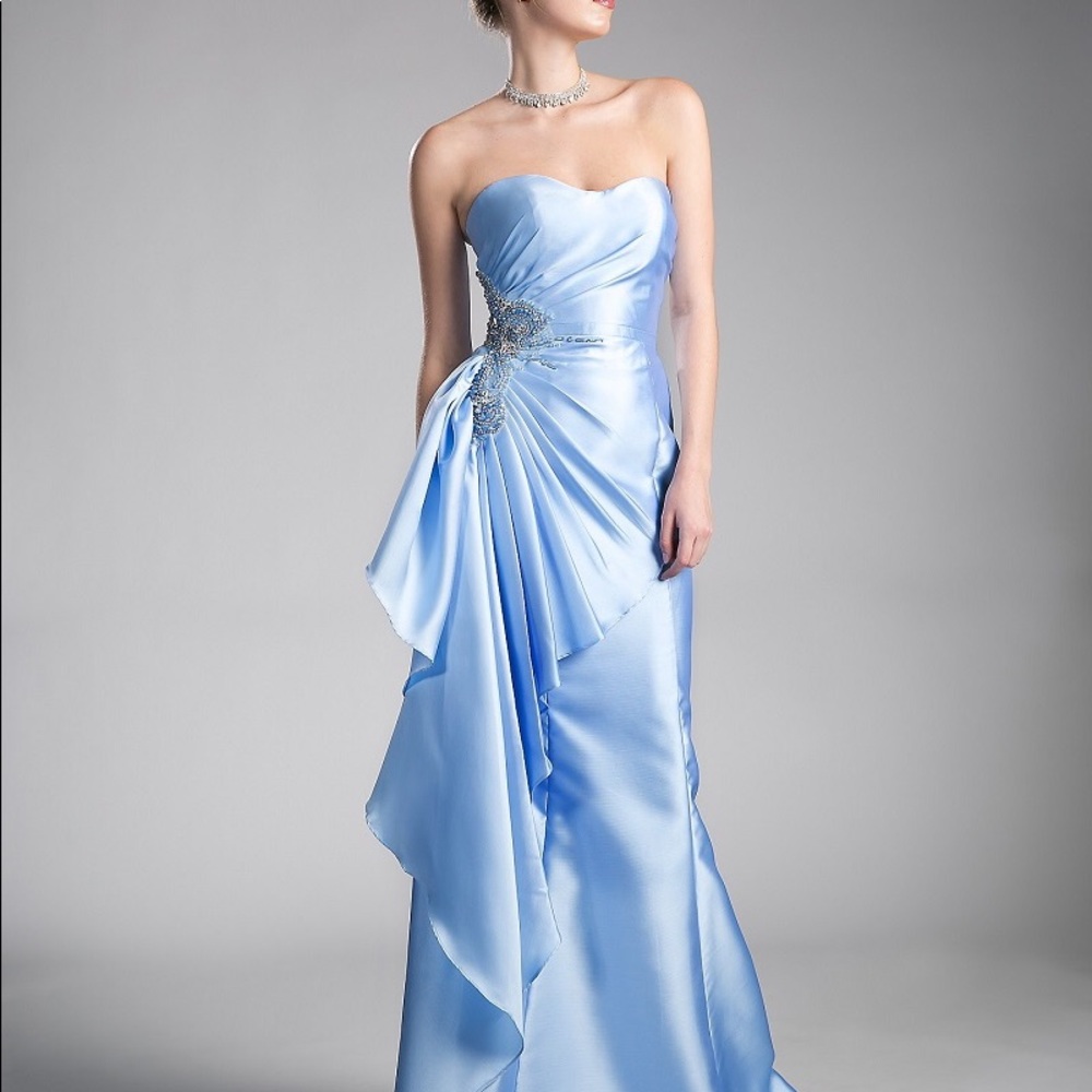 Satin A-Line Evening Dress